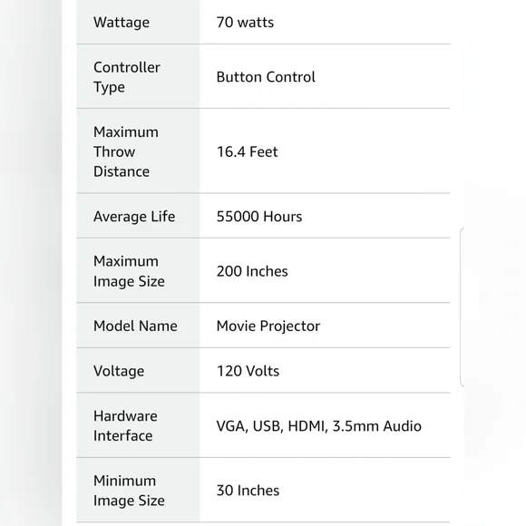 NEW Portable LCD Movie Projector - Picture 6 of 8